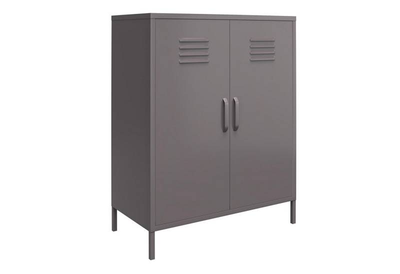 loft24 Mehrzweckschrank Bradford Spind Schrank aus Metall, 2 Türen von loft24