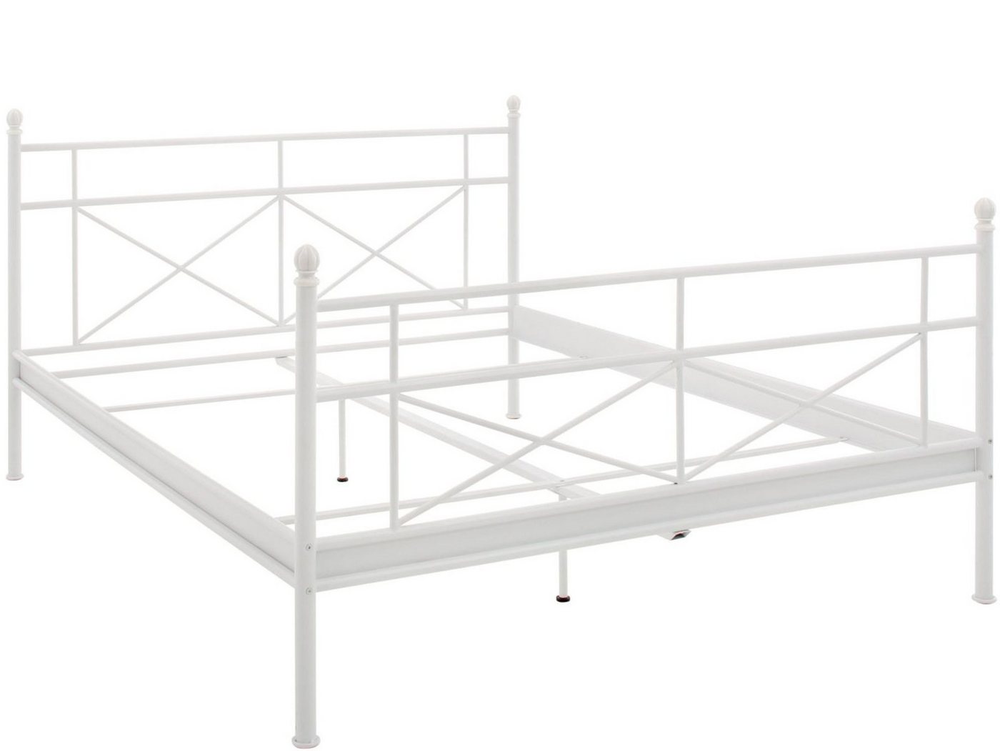 loft24 Metallbett Tanja, Bettgestell aus Metall, Landhaus, 140x200 cm von loft24