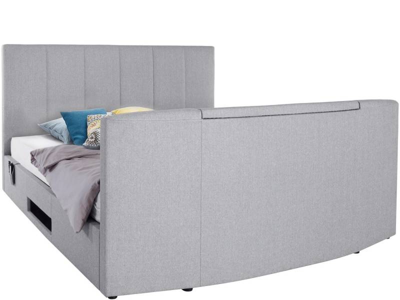 loft24 Multimediabett Yogi, Fernsehhalterung, Liegefläche 180x200 cm, Bluetooth Lautsprechern von loft24