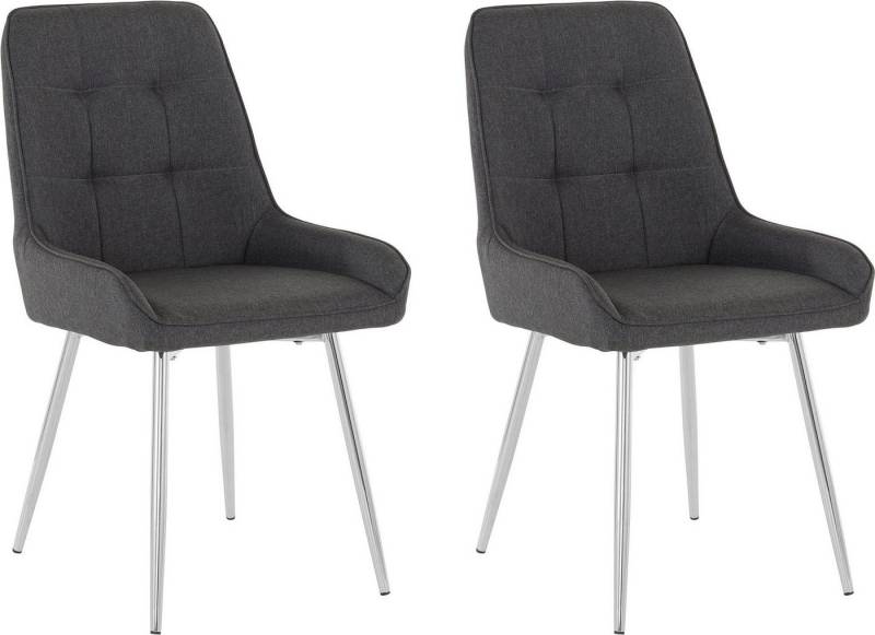 loft24 Polsterstuhl Jussi (Set, 2 St), Esszimmerstuhl mit Armlehne von loft24