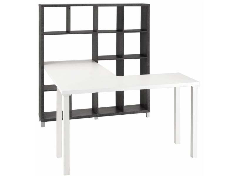 loft24 Regal-Schreibtisch Kiera, Schreibtisch mit Regal, Arbeitszimmer Home Office, modernes Design loft24 Regal-Schreibtisch Kiera, Schreibtisch mit Regal, Arbeitszimmer Home Office, modernes Design von loft24