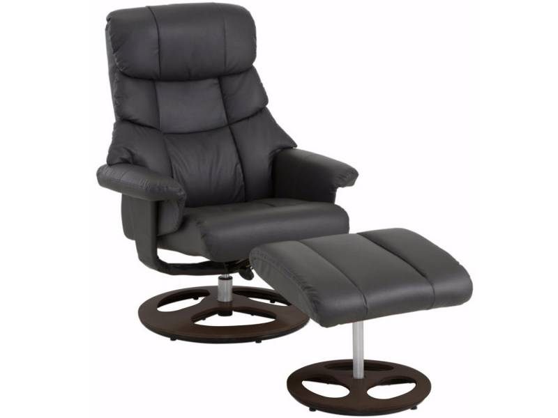 loft24 Relaxsessel Tony, Sessel mit Hocker, Relaxfunktion, Sitzhöhe 43 cm von loft24