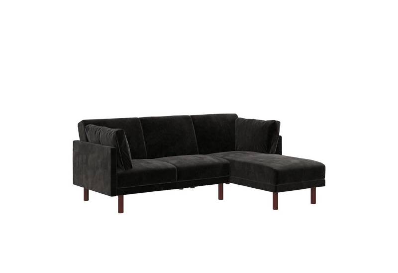 loft24 Schlafsofa Clair, Sofa mit Recamiere, Breite 205 cm, Samtoptik von loft24