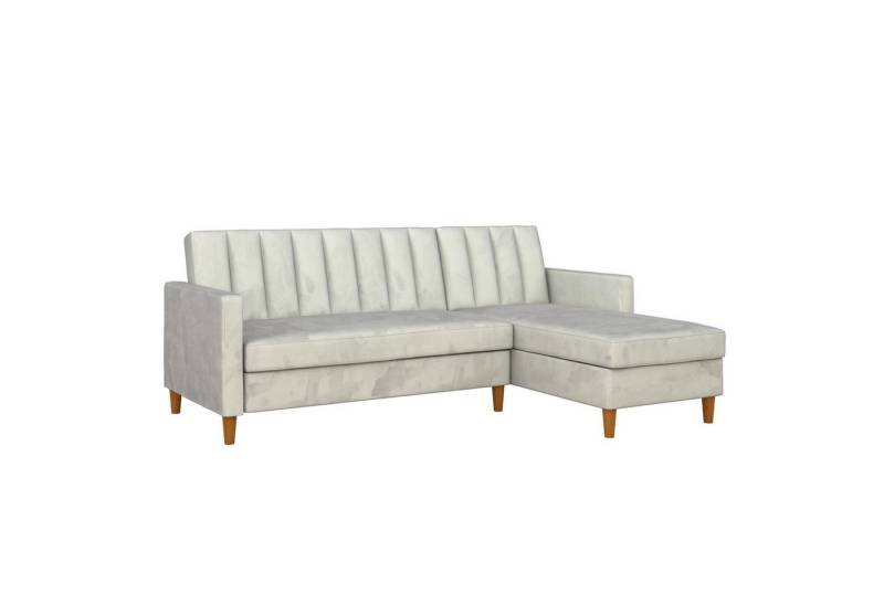 loft24 Schlafsofa Dion, 3-Sitzer Couch Sofa, Samtbezug, mit Stauraum, Länge 213 cm von loft24