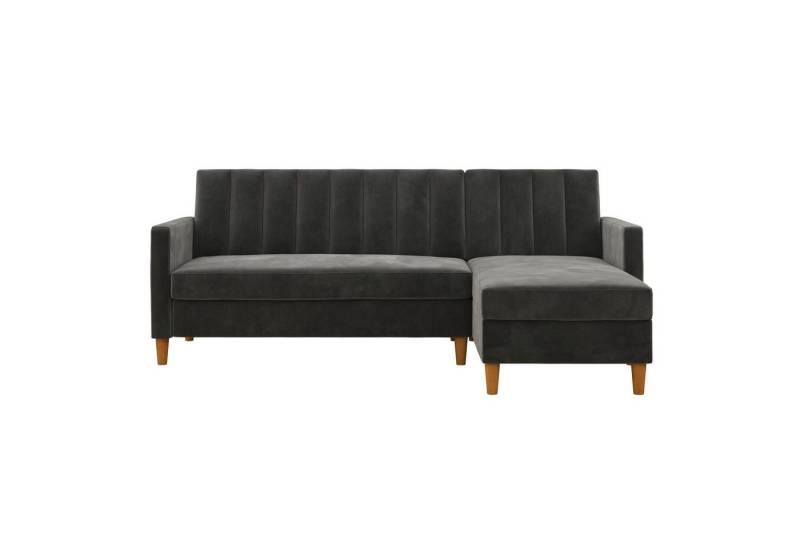 loft24 Schlafsofa Dion, 3-Sitzer Couch Sofa mit Bezug in Samtoptik, Länge 213 cm von loft24