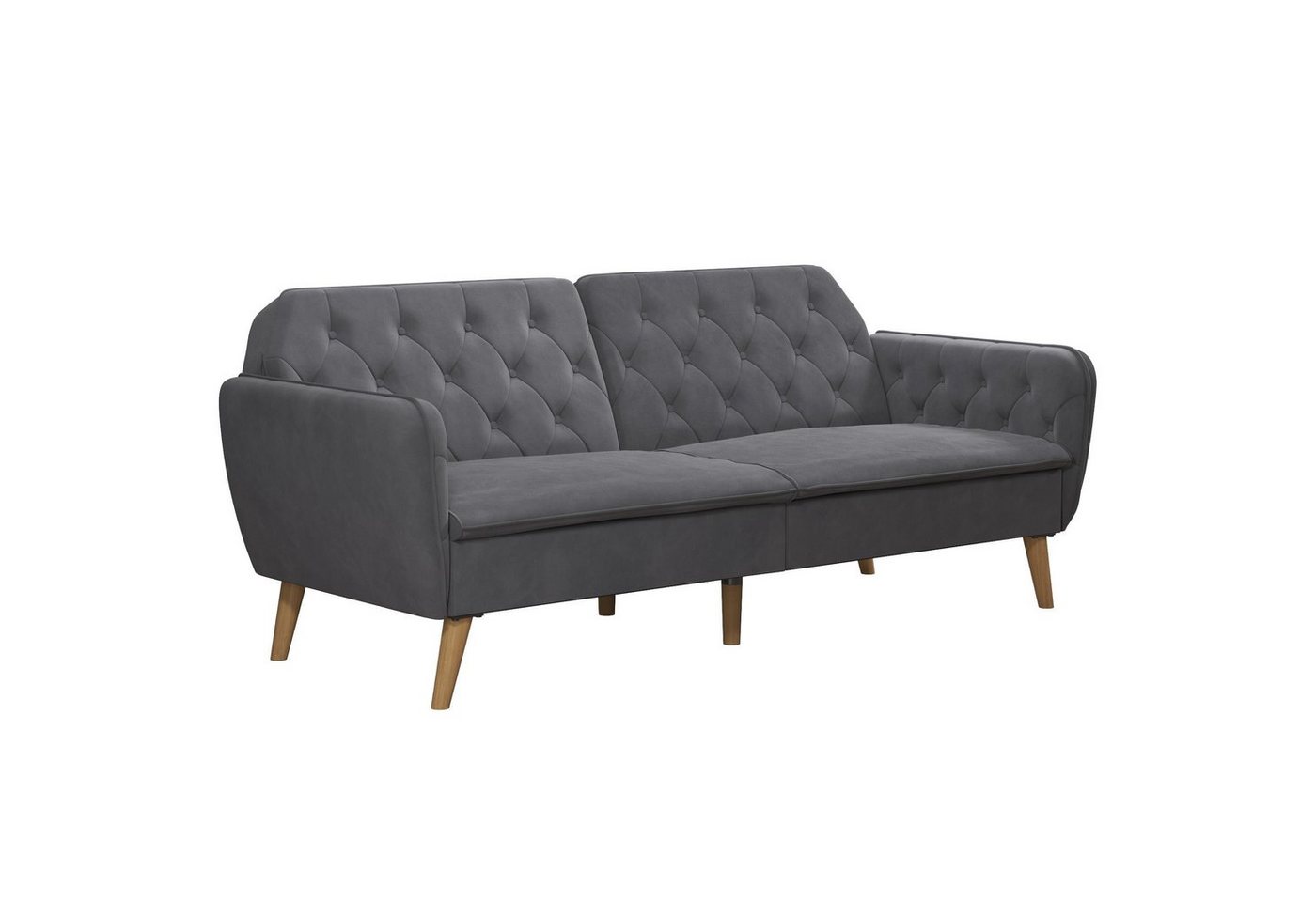 loft24 Schlafsofa Tallulah, Bezug in Samtoptik, Memory-Foam Polsterung, Breite 210 cm von loft24