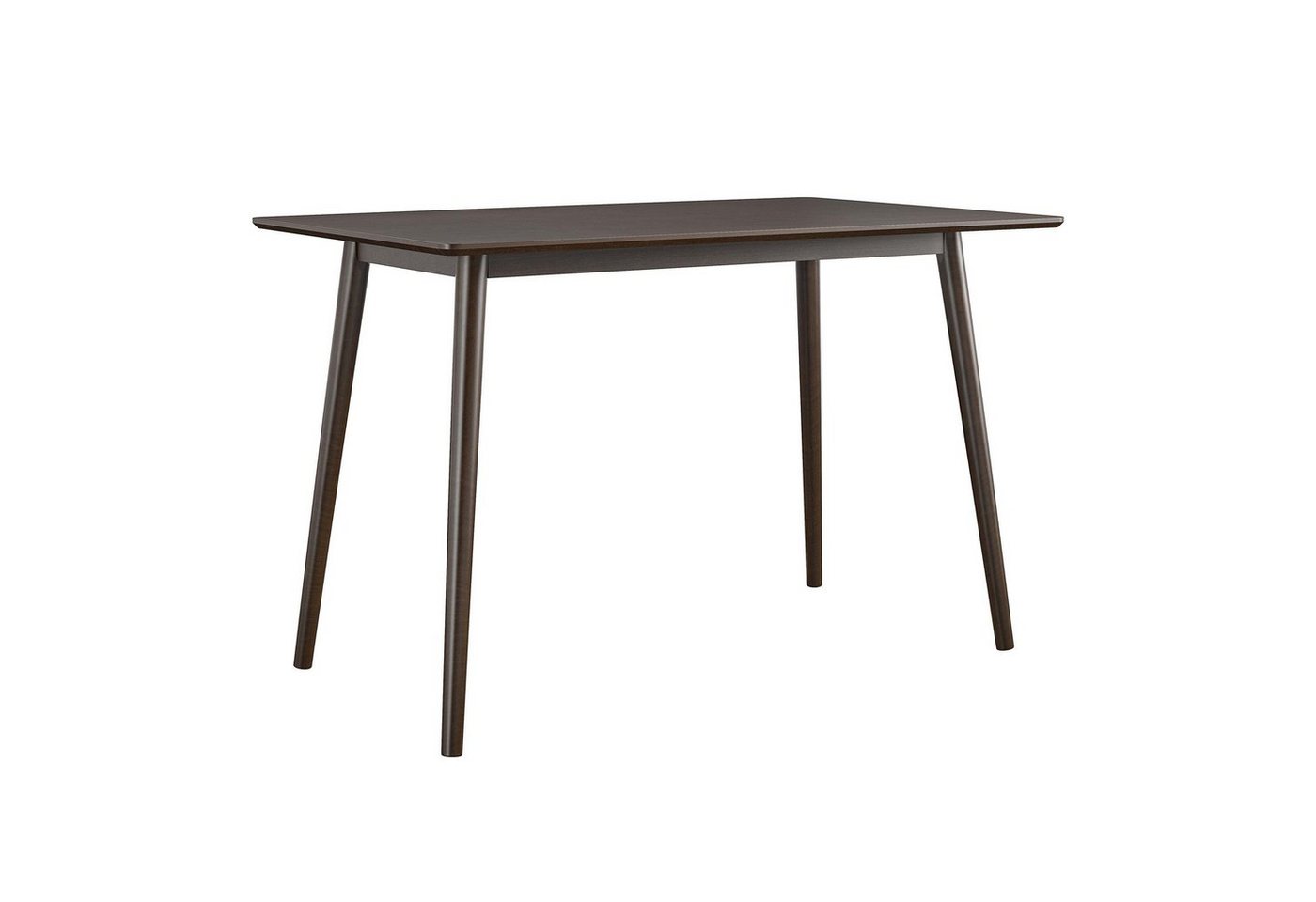 loft24 Schreibtisch Brittany, im Mid-Century Design, Beine aus Echtholz, Breite 120,5 cm von loft24