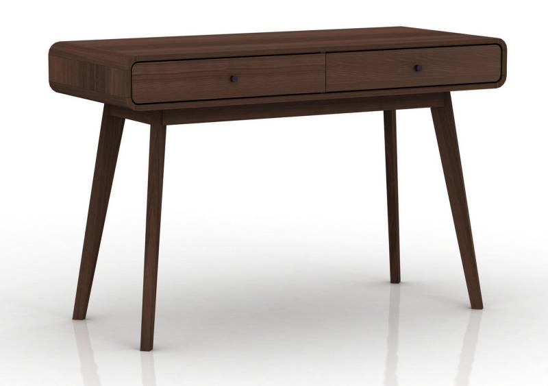 loft24 Schreibtisch Caitlin, 2 Schubladen Büro-/Computertisch, Farbvarianten, Breite 120 cm von loft24