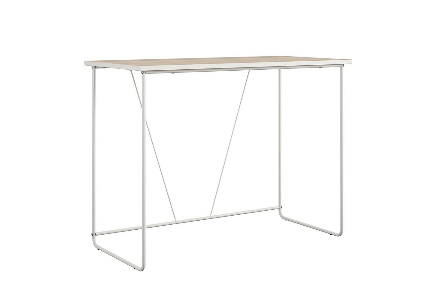 loft24 Schreibtisch Dante, Tischplatte in Holzoptik, Metallgestell, Breite 101 cm von loft24