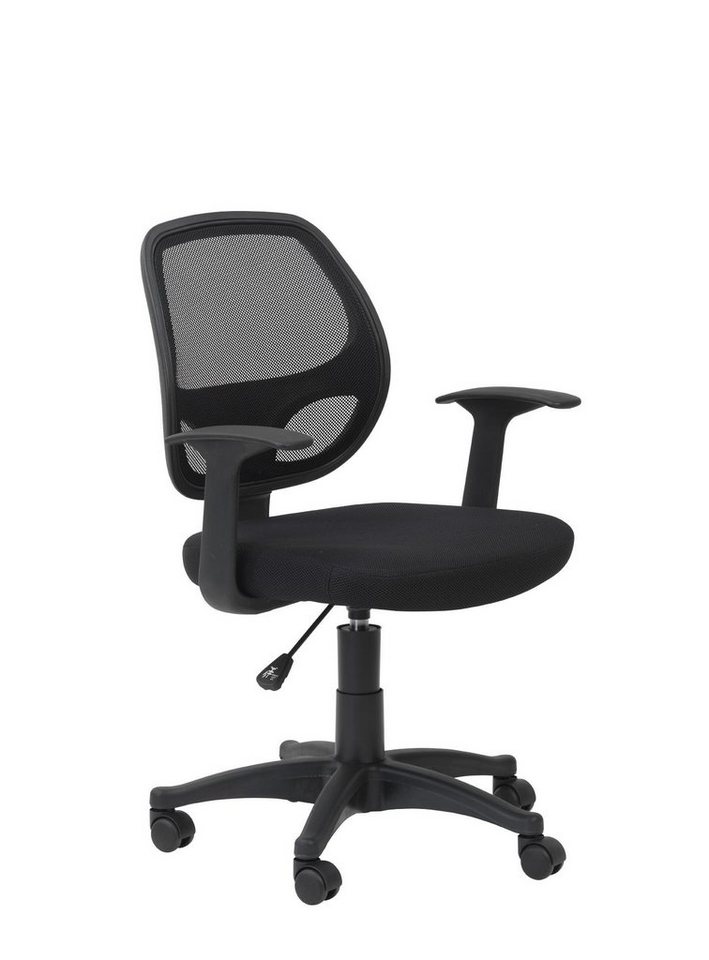 loft24 Schreibtischstuhl Davis (1 St), Bürostuhl, Drehstuhl mit Armlehnen, Sitzhöhe 45-55 cm von loft24