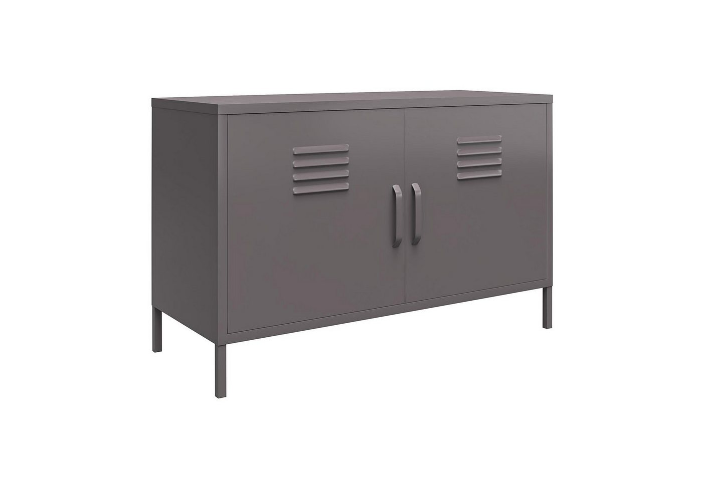 loft24 Sideboard Bradford, Anrichte, Spint Schrank, 2 Türen, Metall, Retro Look, Breite 100 cm von loft24