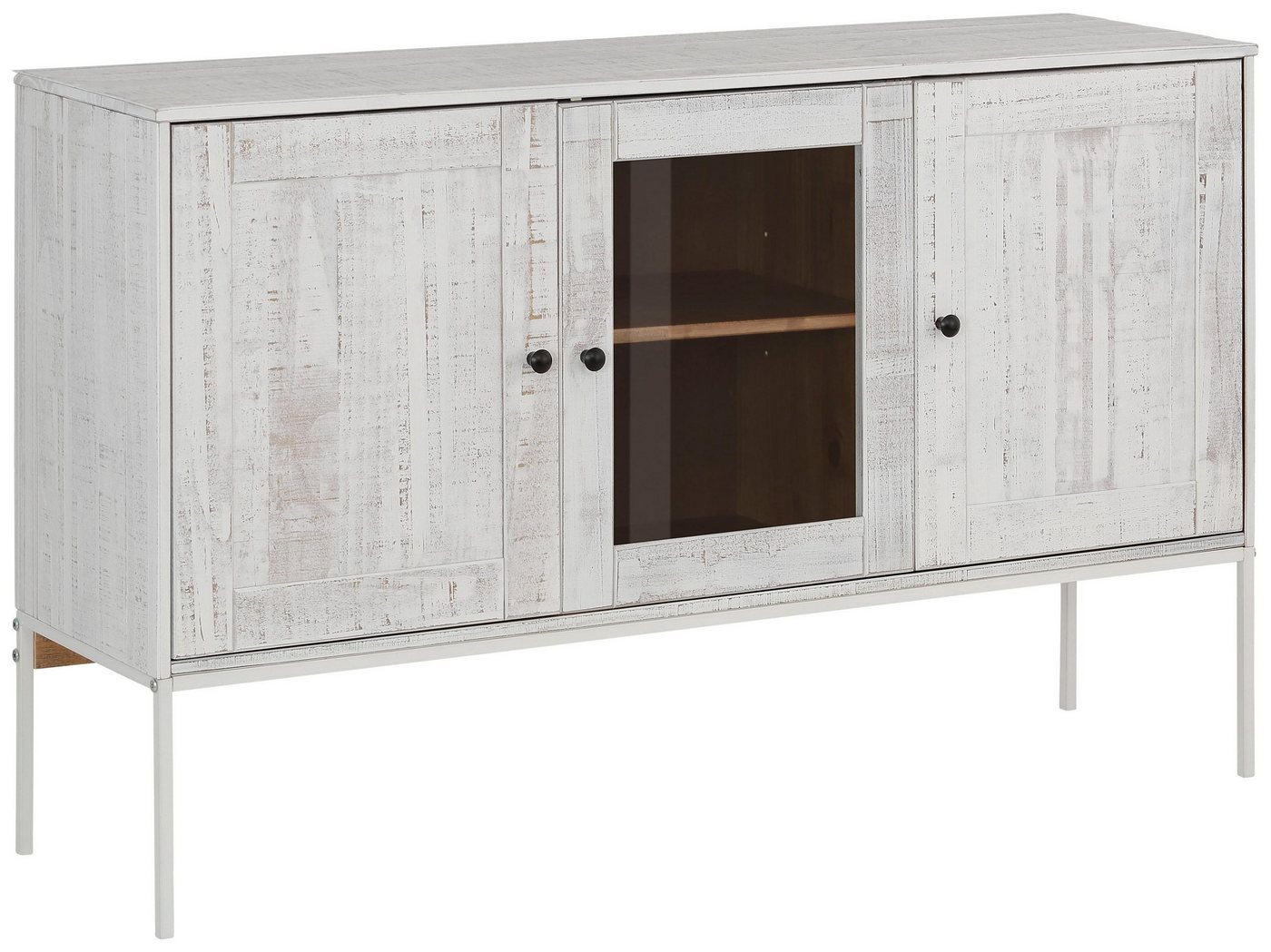 loft24 Sideboard Floro, mit Glastür, Breite 130 cm von loft24