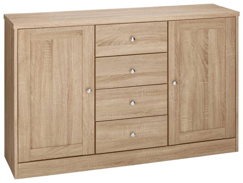 loft24 Sideboard Hector, Anrichte, Landhausstil, 4 Schubladen 2 Türen, Breite 120 cm von loft24
