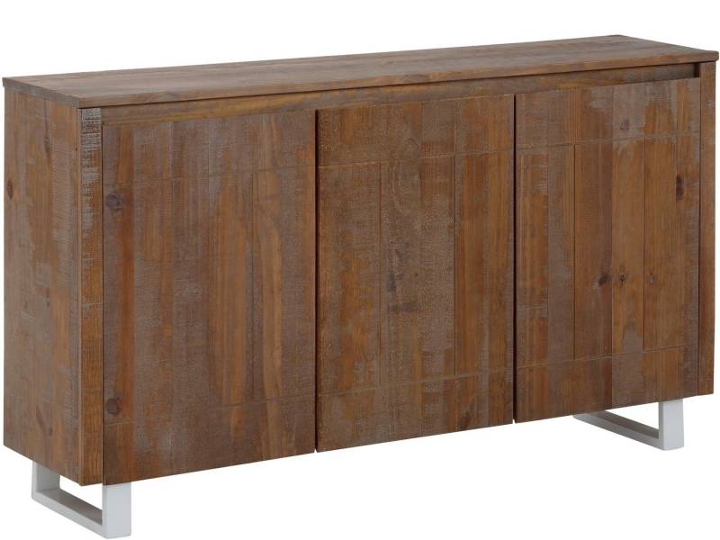 loft24 Sideboard Laslo, Sideboard aus massiver Kiefer im Landhausstil, 2 Größen erhältlich von loft24