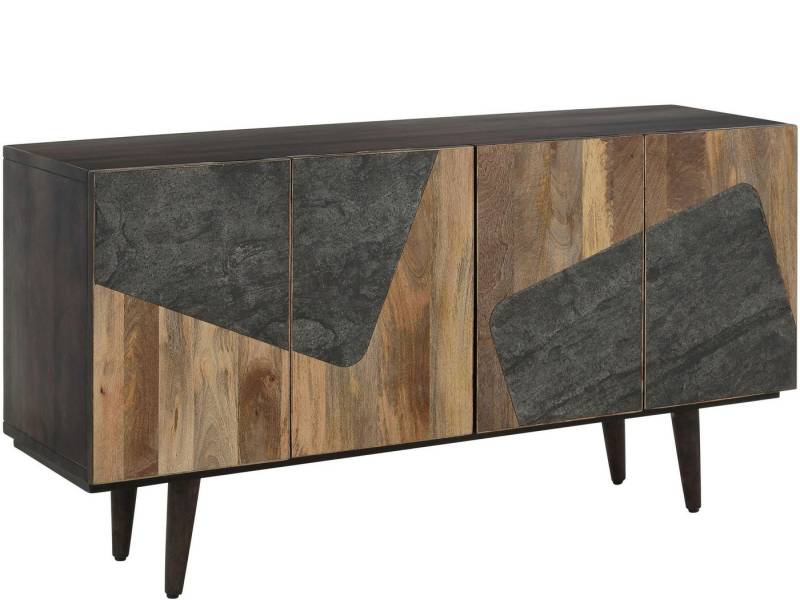 loft24 Sideboard Stony, Anrichte Mehrzweckschrank Mangoholz Unikat Breite 162 cm von loft24
