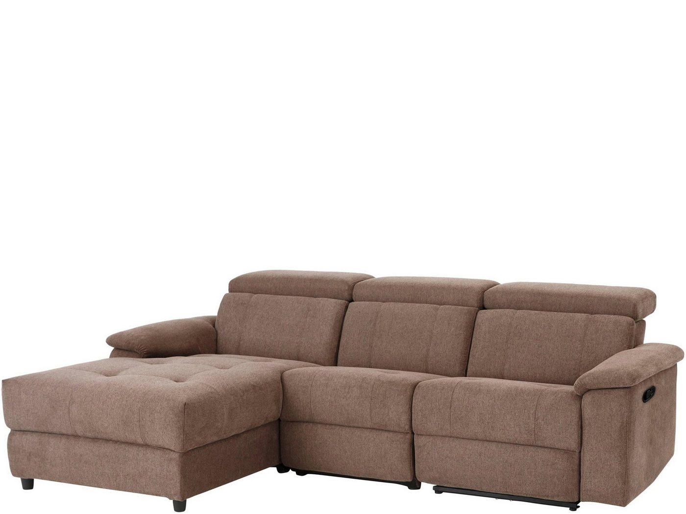loft24 Sofa Tana, 3-Sitzer Couch mit Relaxfunktion und Recamiere, Länge 252 cm von loft24
