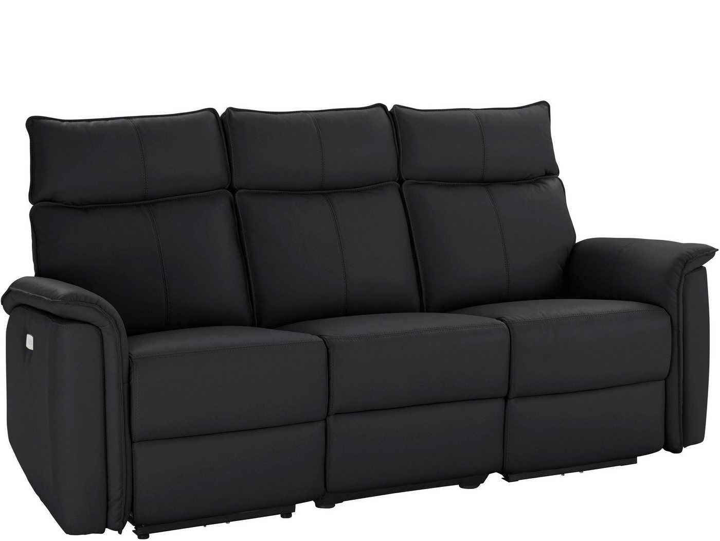 loft24 Sofa Zini, Couch, 3-Sitzer, Lederoptik, Relaxfunktion, Breite 197 cm von loft24