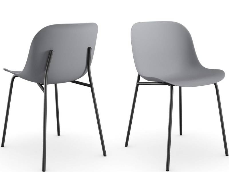 loft24 Stuhl Orca (Set, 2 St), Gestell aus Metall von loft24