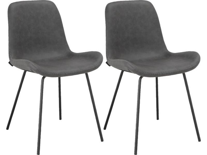loft24 Stuhl Sonny (2er-set, 2 St), Esszimmerstuhl mit Metallbeinen von loft24