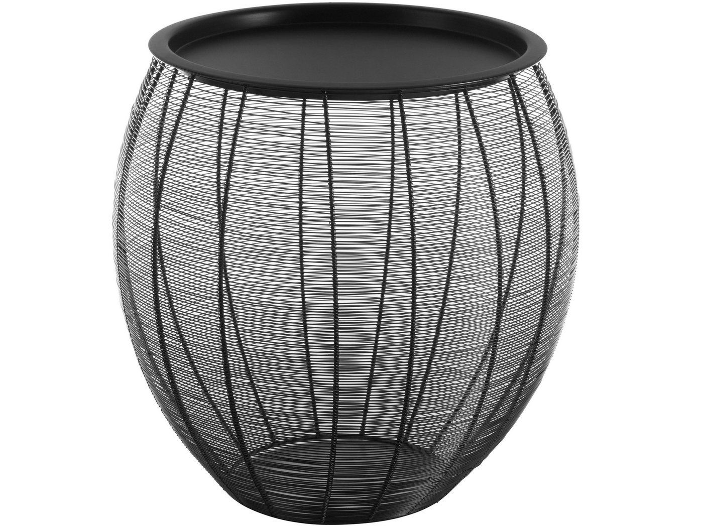 loft24 Wohnzimmertisch Taro, runder Couchtisch, Beistelltisch aus Aluminium Ø46 cm von loft24