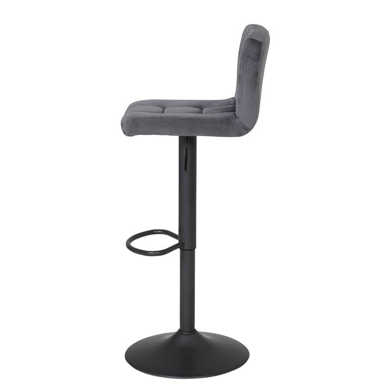 home24 Barstuhl Irma (2er-Set) 40 x 85 x 48cm Grau von home24