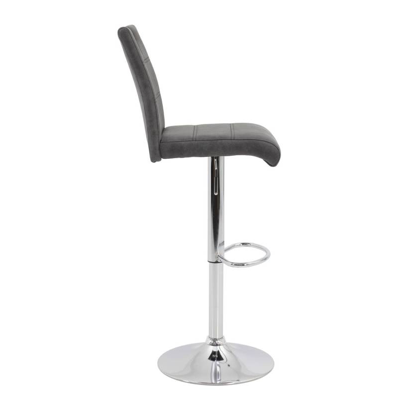 home24 Barstuhl Mansfield (2er-Set) 38 x 97 x 50cm Vintage Grau von home24