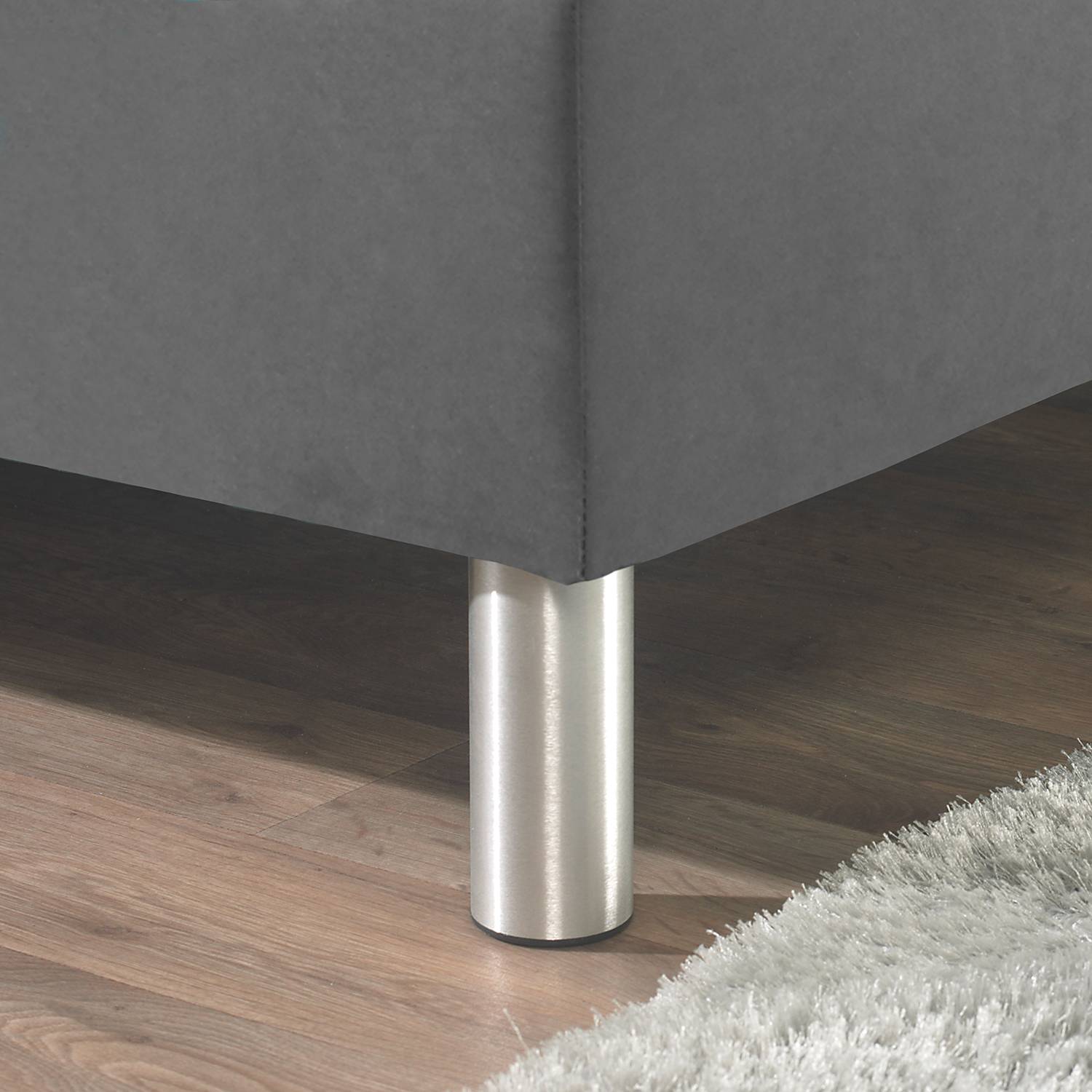 home24 Boxspringbett Hedensted 100 x 200cm Webstoff Grau/Grau H2 Bonellfederkernmatratze home24 Boxspringbett Hedensted 100 x 200cm Webstoff Grau/Grau H2 Bonellfederkernmatratze von home24