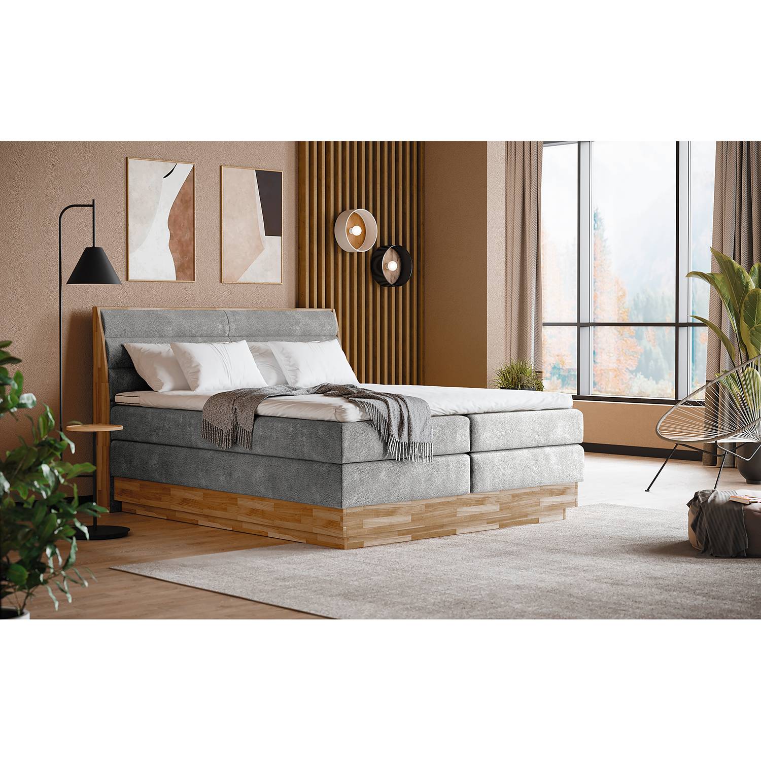 home24 Boxspringbett Merkur 160 x 200cm Flachgewebe Oria Grau H3 home24 Boxspringbett Merkur 160 x 200cm Flachgewebe Oria Grau H3 von home24