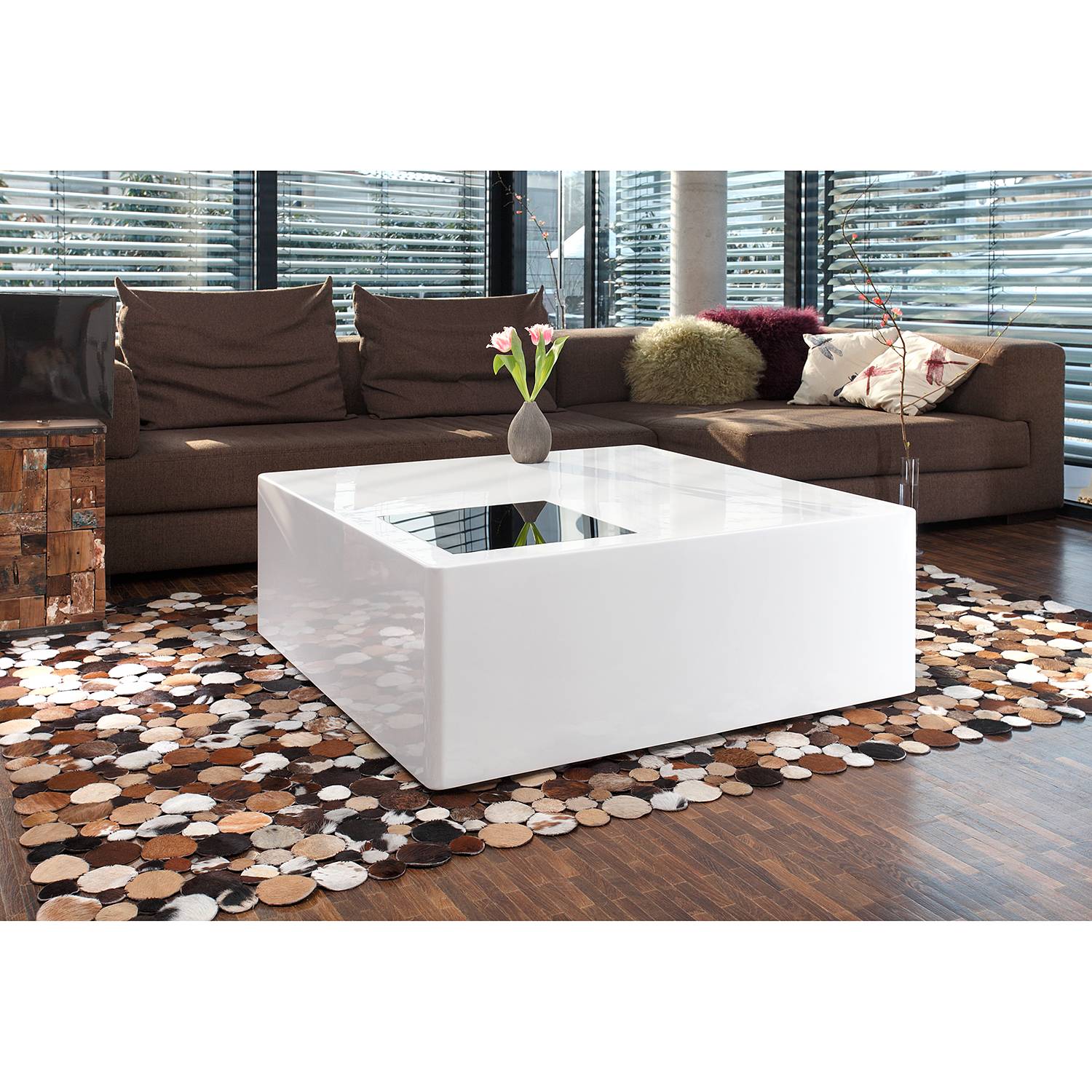 home24 Couchtisch Padilla 100 x 45 x 100cm Weiß home24 Couchtisch Padilla 100 x 45 x 100cm Weiß von home24