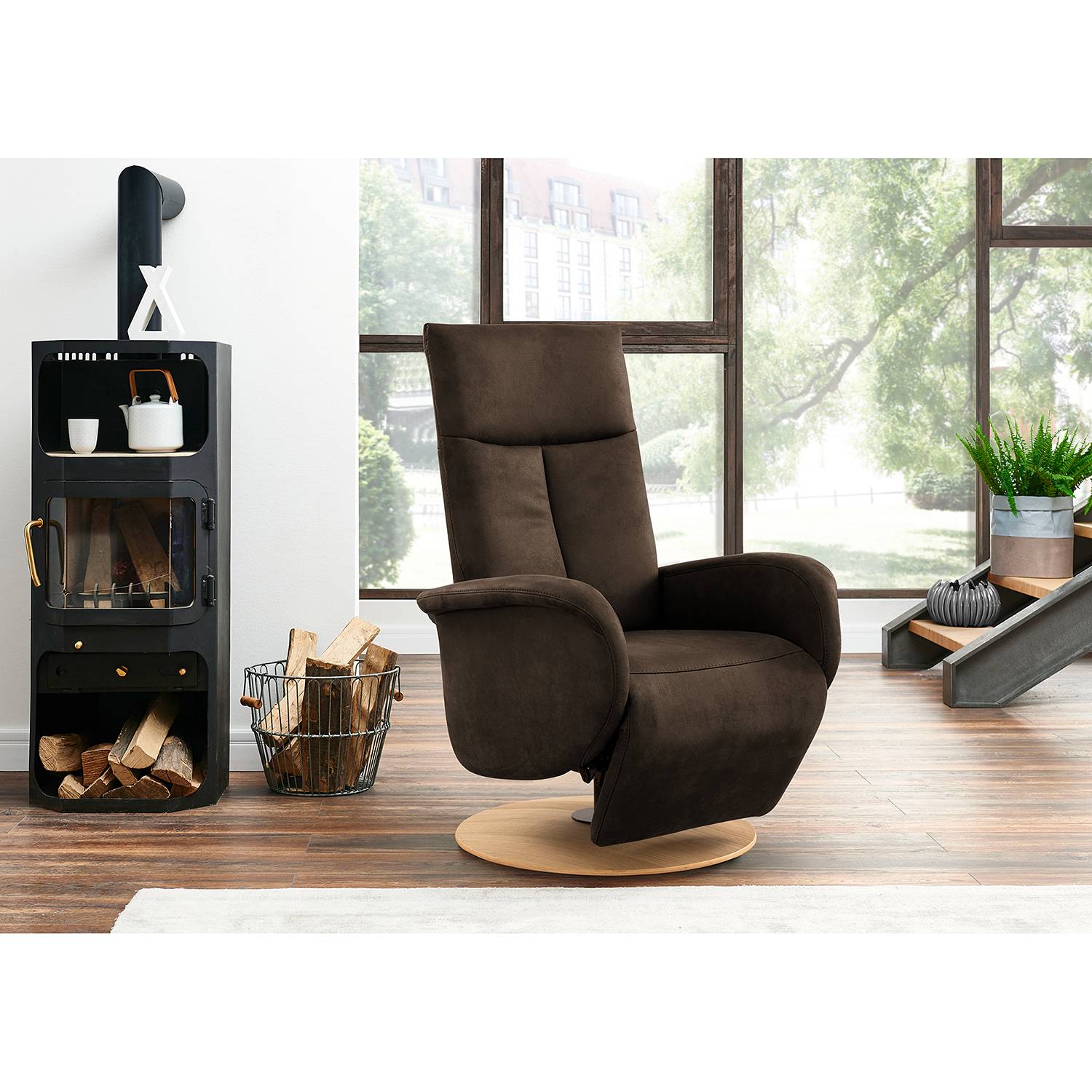 home24 Relaxsessel Nesebar I Braun Microfaser Flavie Manuelle Verstellung ohne Aufstehhilfe/Relaxfunktion 75 x 112 x 82cm home24 Relaxsessel Nesebar I Braun Microfaser Flavie Manuelle Verstellung ohne Aufstehhilfe/Relaxfunktion 75 x 112 x 82cm von home24