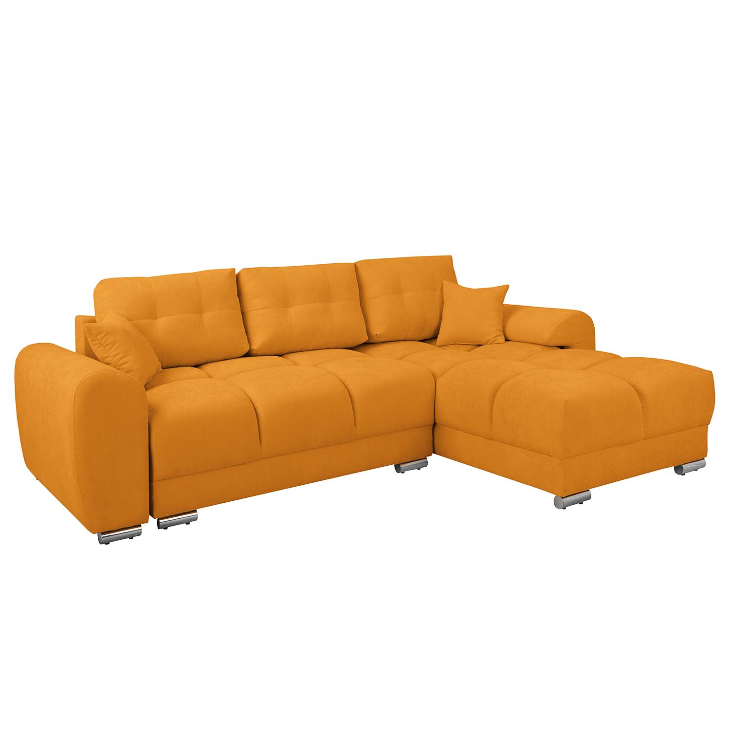 home24 Ecksofa Alport Orange Microfaser Enza 256 x 84 x 172cm Longchair beidseitig montierbar mit Schlaffunktion Modern home24 Ecksofa Alport Orange Microfaser Enza 256 x 84 x 172cm Longchair beidseitig montierbar mit Schlaffunktion Modern von home24