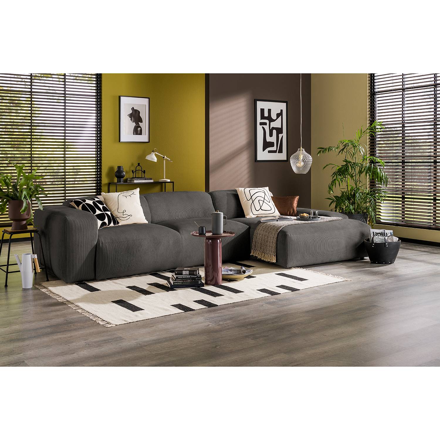 Ecksofa Lordelo 3-Sitzer mit Longchair von Norrwood