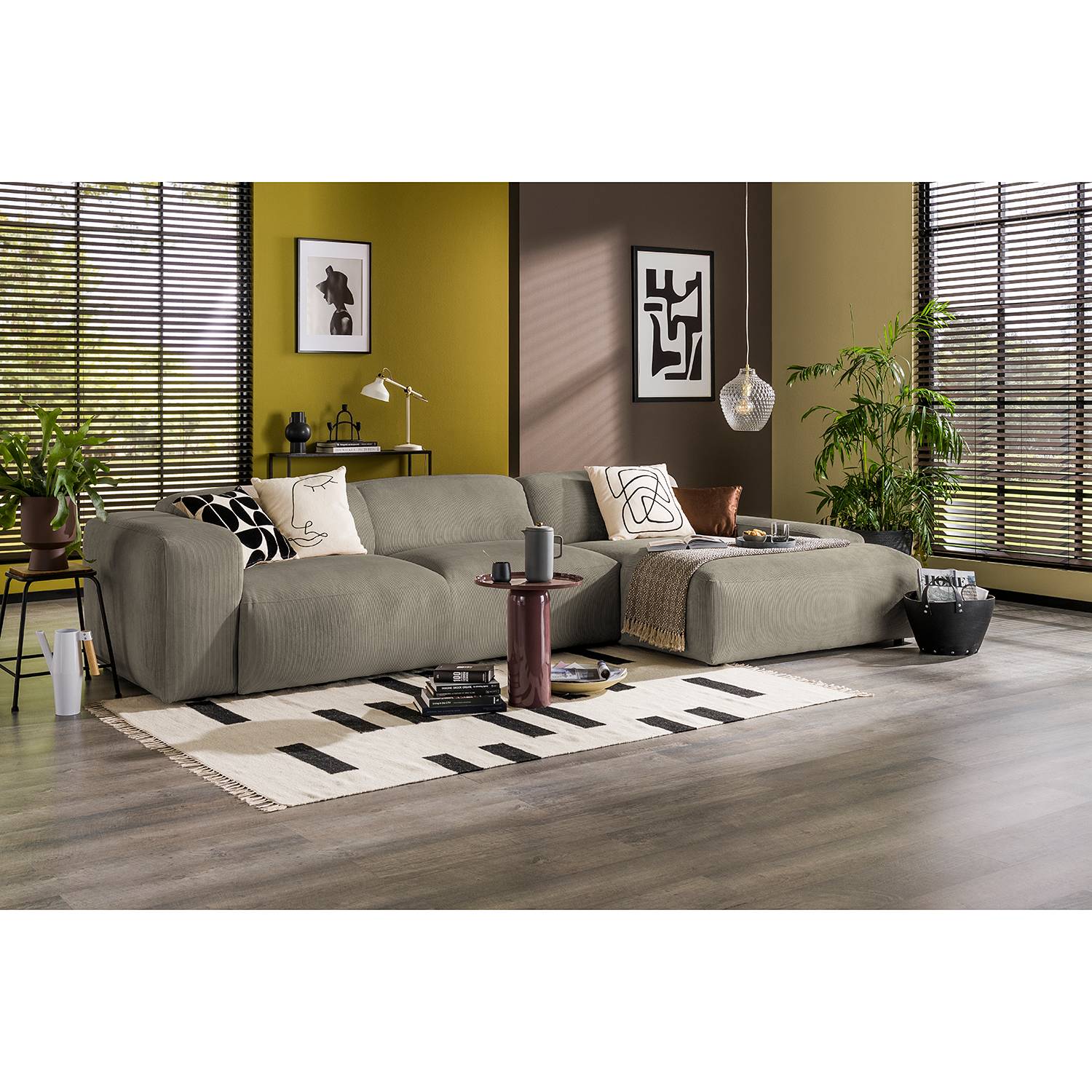 Ecksofa Lordelo 3-Sitzer mit Longchair von Norrwood