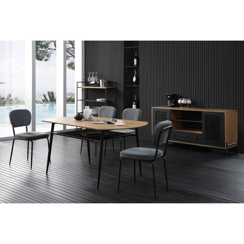 home24 Esstisch Tiaret 180cm Braun von home24