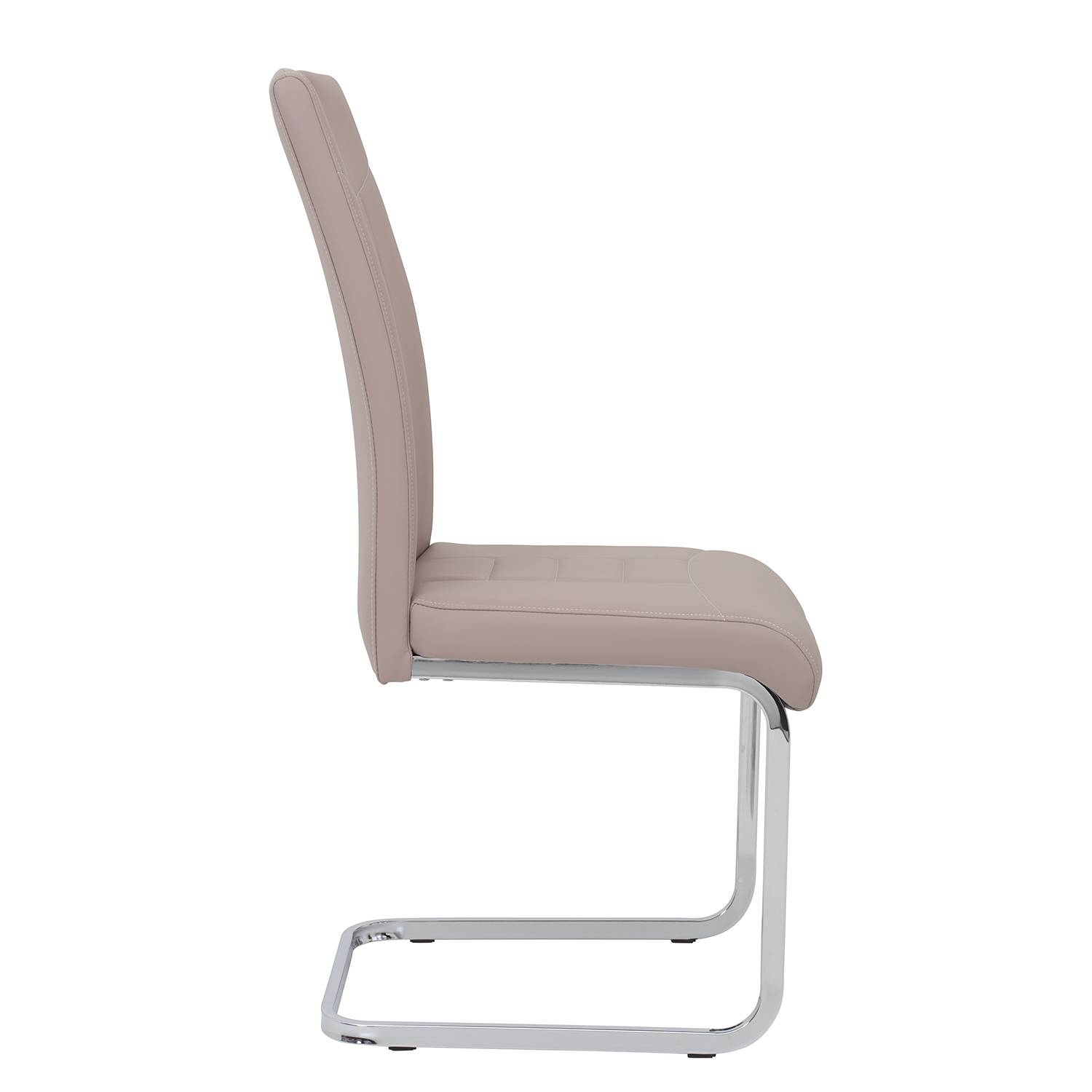 home24 Freischwinger Festola 44 x 104 x 58cm 2er Set Beige/Cappuccino von home24