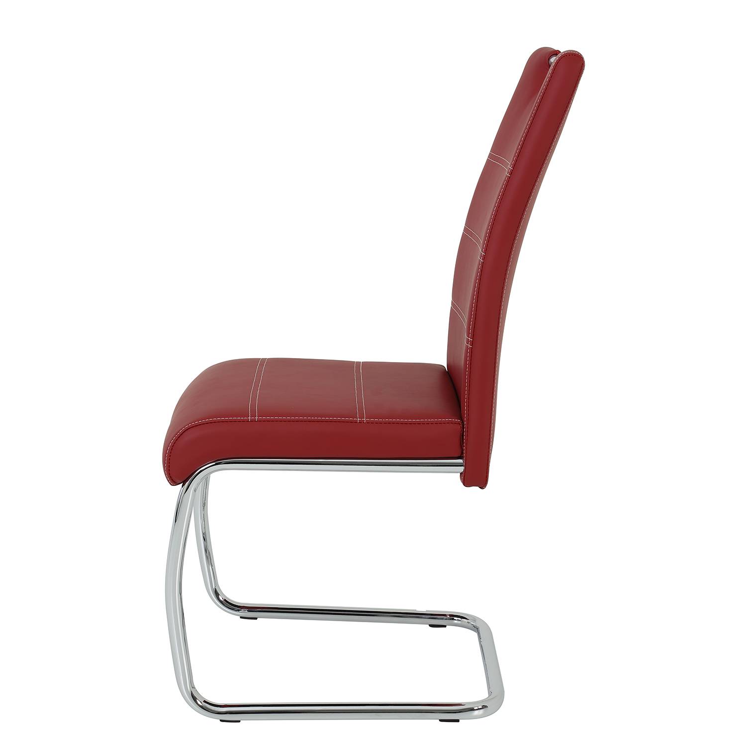 home24 Freischwinger La Paz 43 x 98 x 59cm 2er Set Rot/Rot von home24