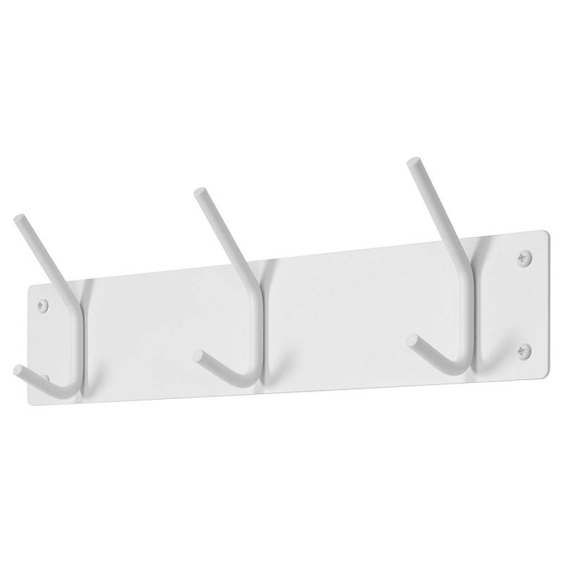 home24 Garderobenleiste Falcao 40cm Weiß/Weiß von home24