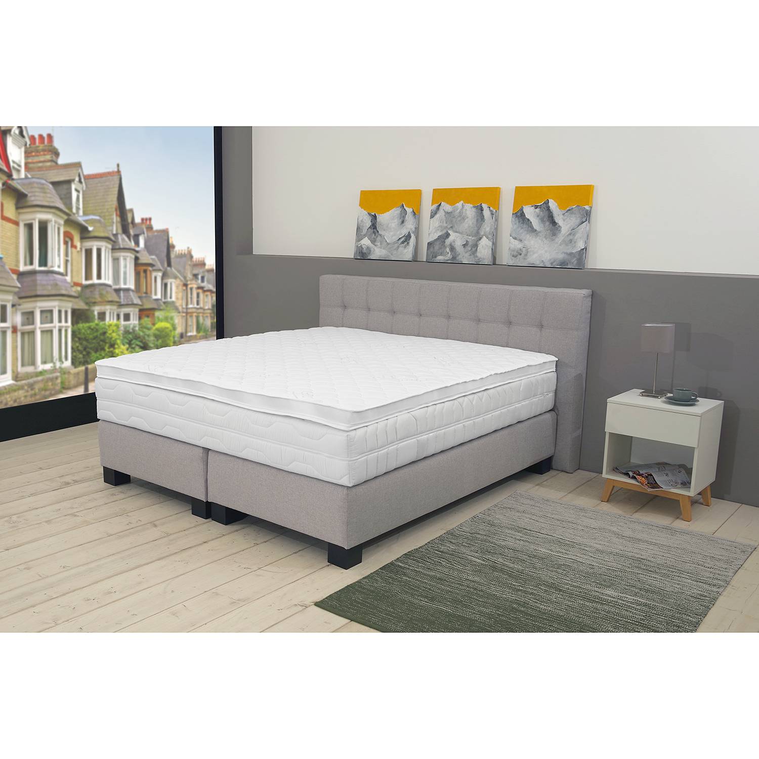 home24 Geltopper Greenhill 140 x 200cm Stretch-Doppeltuch 50309-900 61%Poly/39%Viskose 60C NT,Klimaband 100%PES Weiß home24 Geltopper Greenhill 140 x 200cm Stretch-Doppeltuch 50309-900 61%Poly/39%Viskose 60C NT,Klimaband 100%PES Weiß von home24