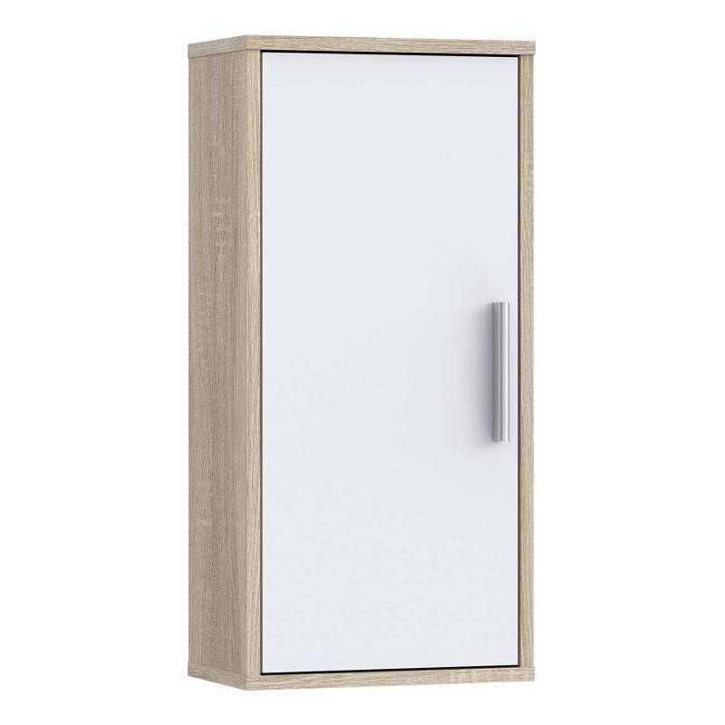 home24 Hängeschrank I 33 x 70 x 20cm Braun/Weiß von home24