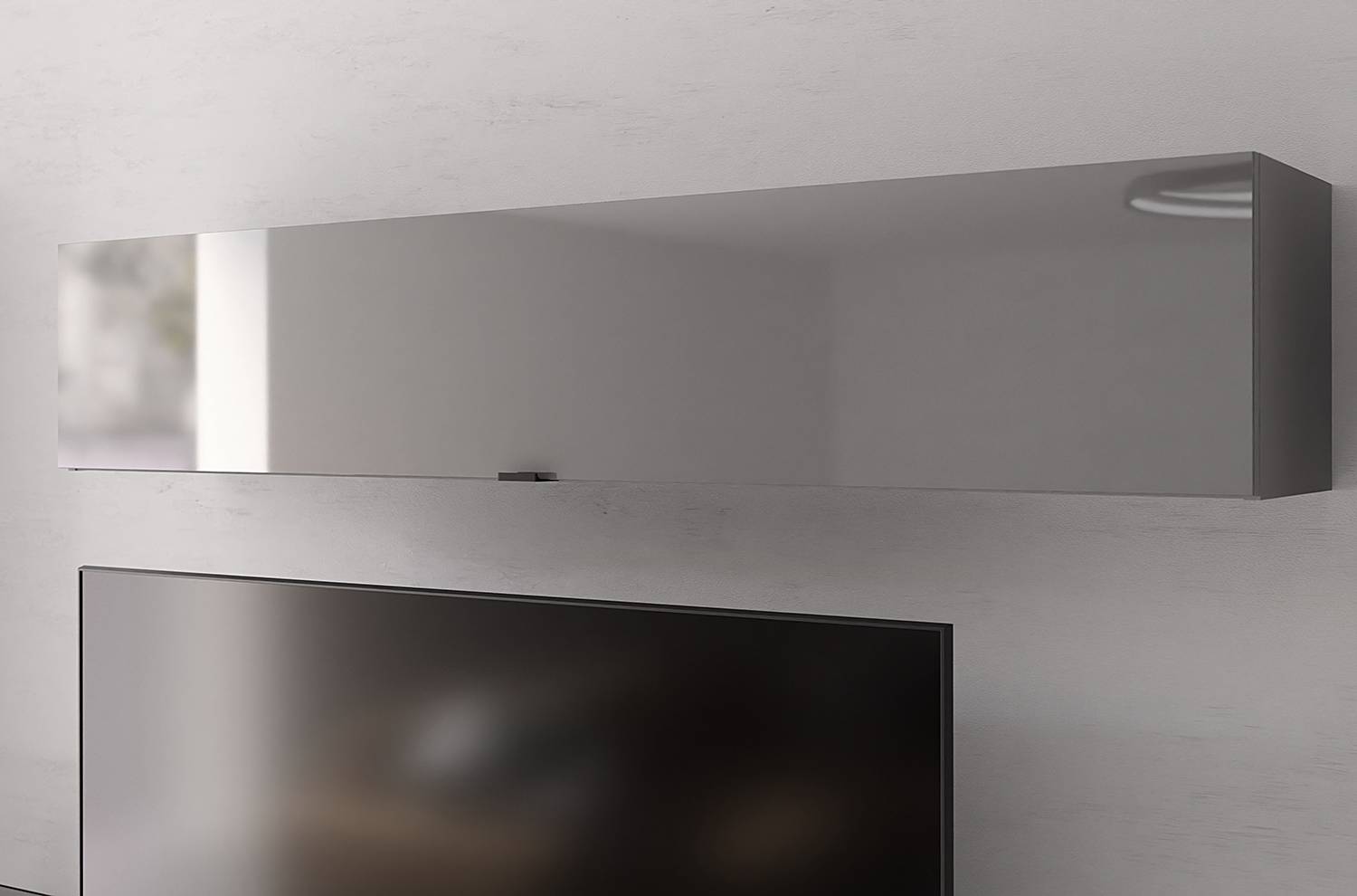 home24 Hängeschrank 165cm Grau/Grau von home24