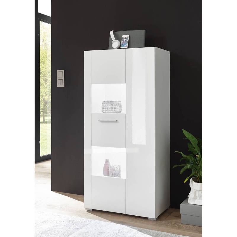 home24 Highboard I 58 x 123 x 35cm Weiß von home24