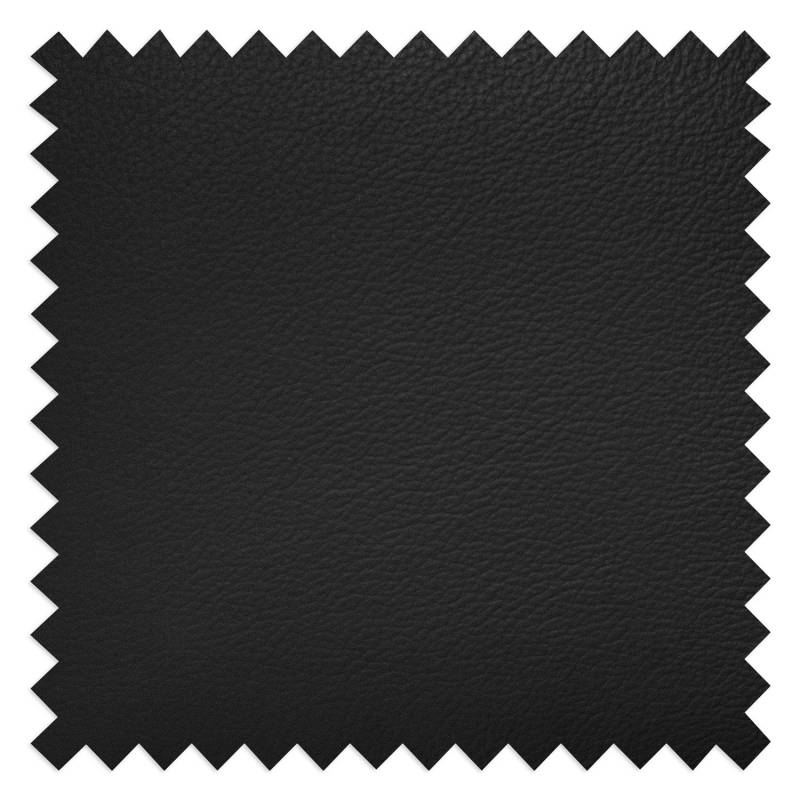home24 Kopfstütze Heimari Schwarz/Schwarz Echtleder Mabel 45 x 20 x 15cm Modern von home24