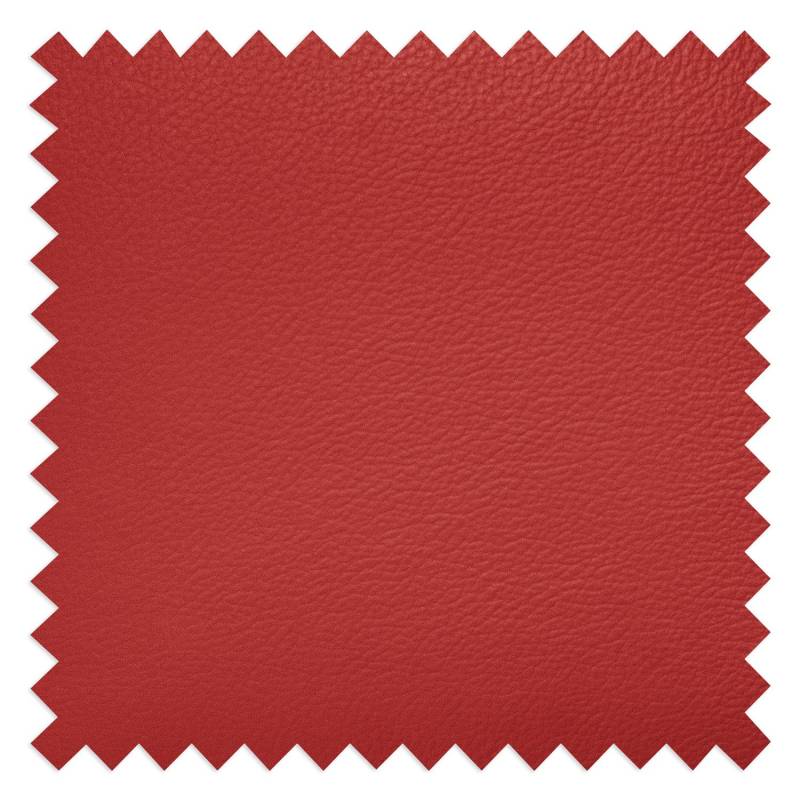 home24 Kopfstütze Heimari Rot/Rot Echtleder Mabel 45 x 20 x 15cm Modern von home24