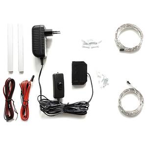 home24 LED-Band Hixson 2er-Set 190 cm 190 x 1 x 1cm Weiß von home24