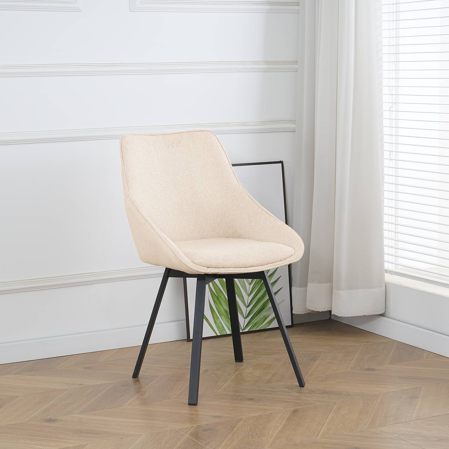 home24 Polsterstuhl Metline 2er-Set 51 x 87 x 59cm Beige/Beige home24 Polsterstuhl Metline 2er-Set 51 x 87 x 59cm Beige/Beige von home24