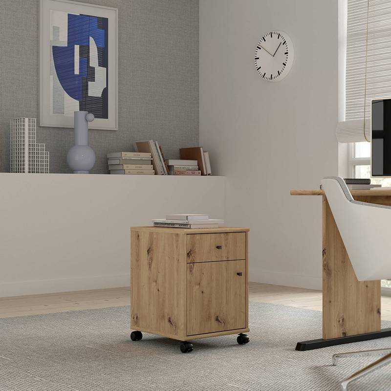 home24 Rollcontainer 39 x 54 x 42cm Braun von home24