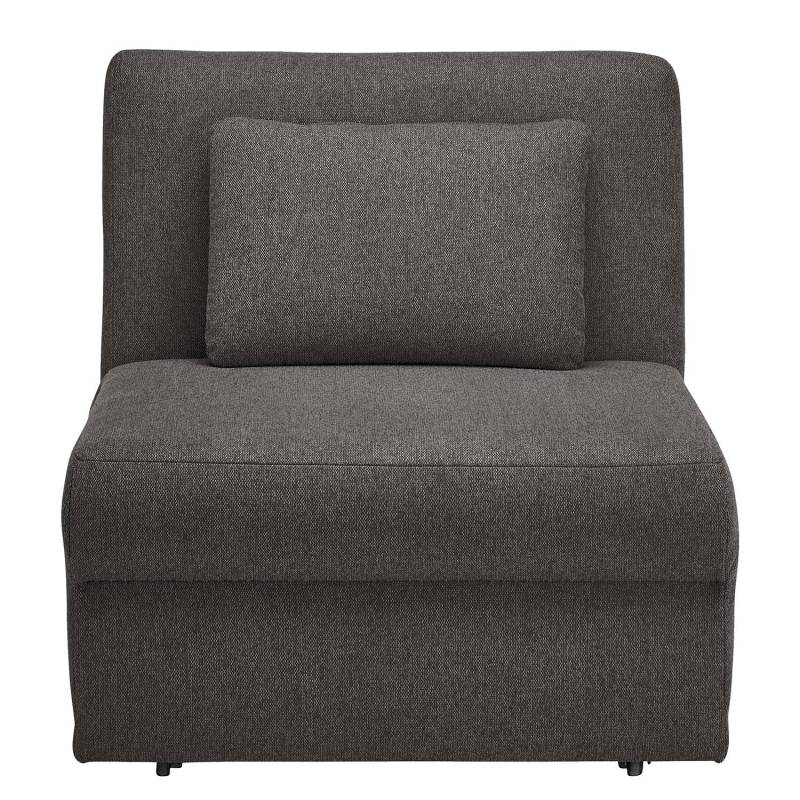 home24 Schlafsessel Orna II Grau Flachgewebe Alma 85 x 90 x 105cm von home24