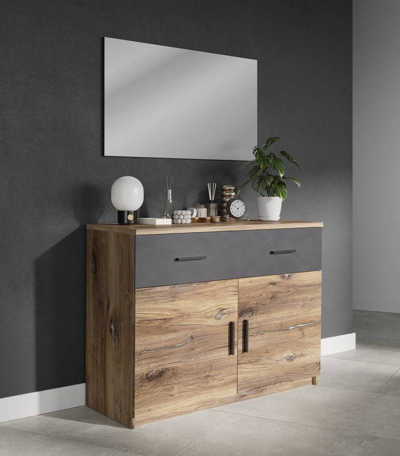 home24 Schlafzimmerspiegel Motea 92 x 51 x 1cm Braun/Durchscheinend Front/Korpus: Spiegel/Holzwerkstoff 92 x 51 x 1cm von home24