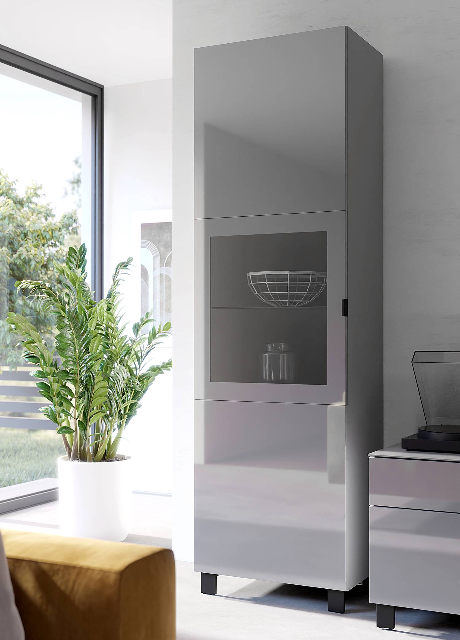 home24 Standvitrine 60 x 204 x 41cm Grau/Grau home24 Standvitrine 60 x 204 x 41cm Grau/Grau von home24