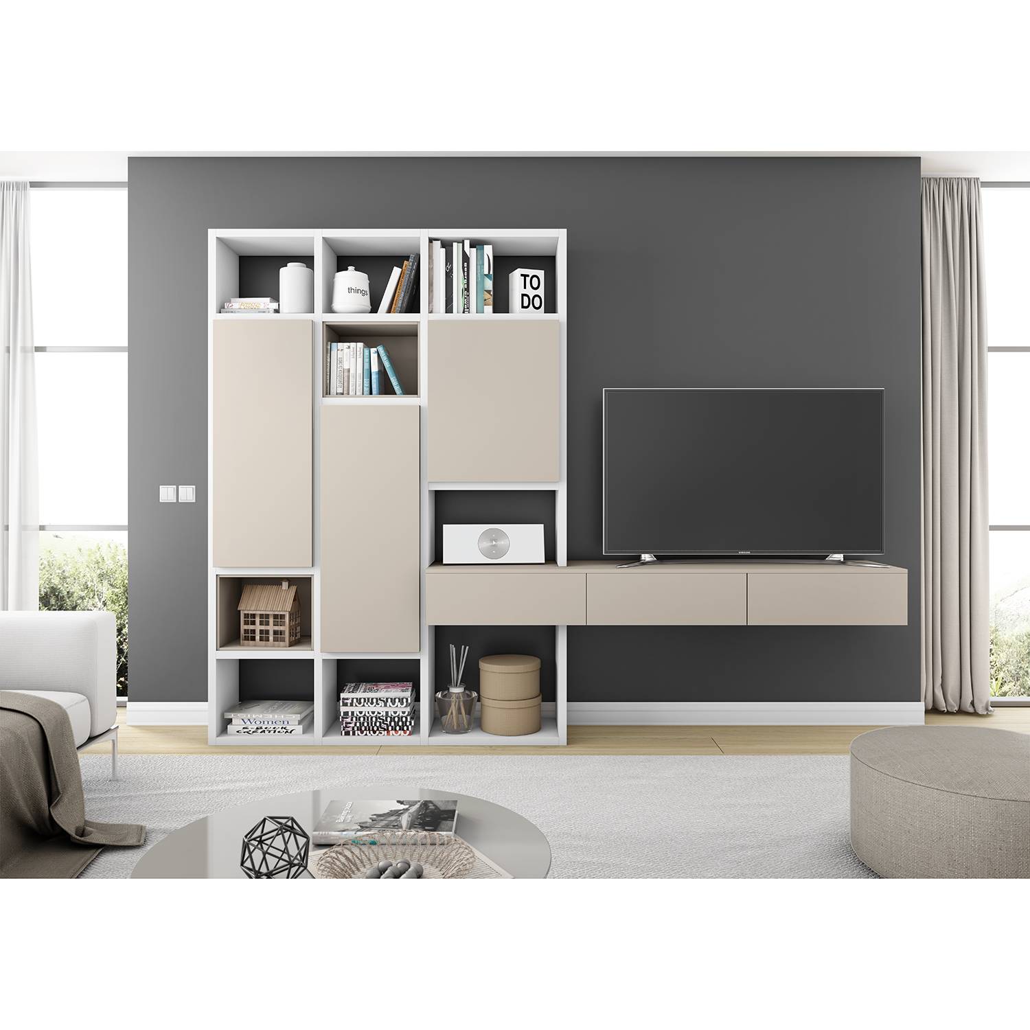 TV-Wand Emporior IV von loftscape